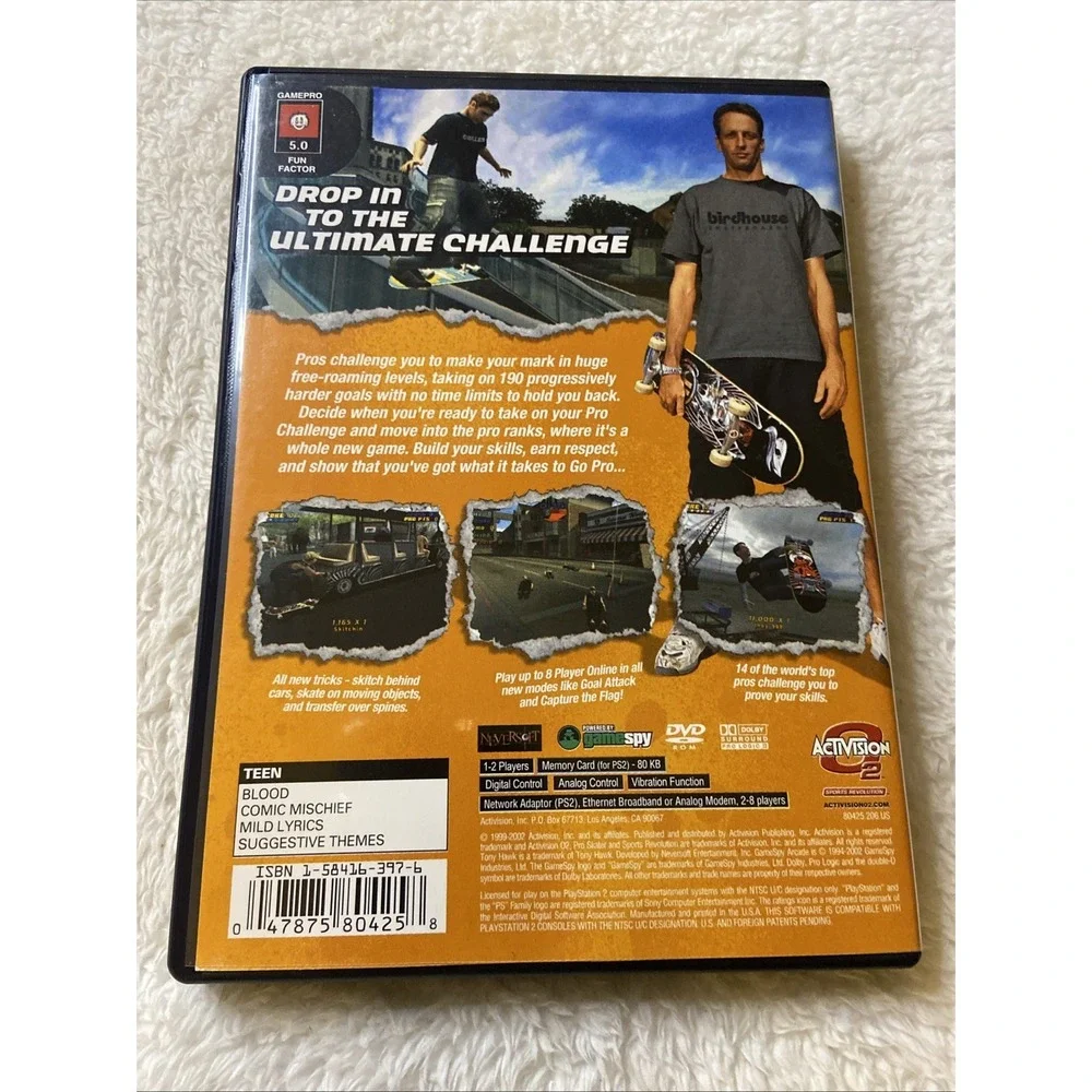 Tony Hawk's Pro Skater 4 CIB PlayStation 2 Sony Complete Manual‎